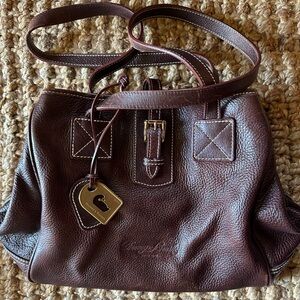 Dooney & Bourke Red and Brown Leather Bag